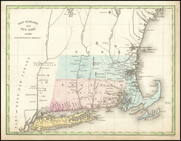 58-New England, Connecticut, Maine, Massachusetts and New Hampshire Map By Hinton, Simpkin & M