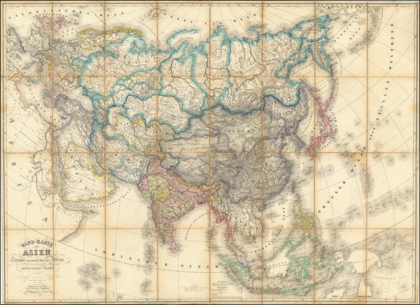 55-Asia Map By J.G. Cotta'schen Buchhandlung