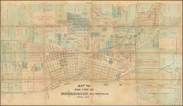 26-Iowa Map By A. T. Andreas