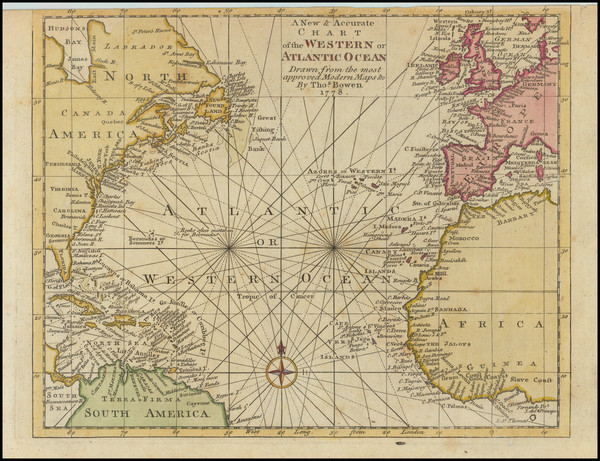 74-Atlantic Ocean Map By Thomas Bowen