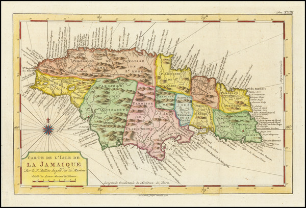 24-Jamaica Map By A. Krevelt