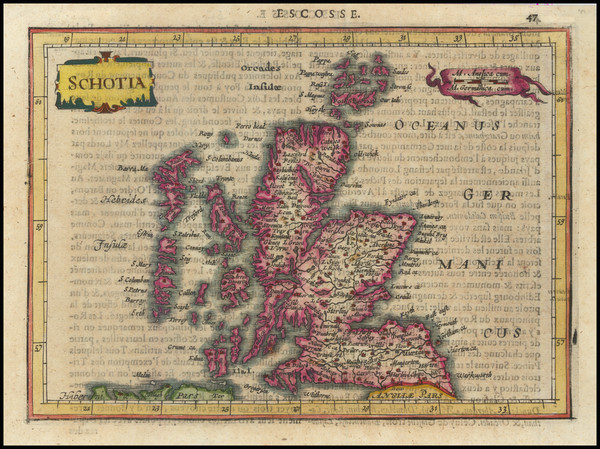 41-Scotland Map By Mercator