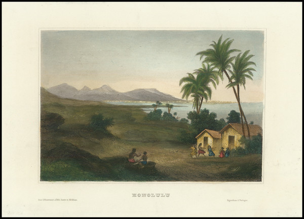 73-Hawaii and Hawaii Map By Hildberghausen Geographische Inst.