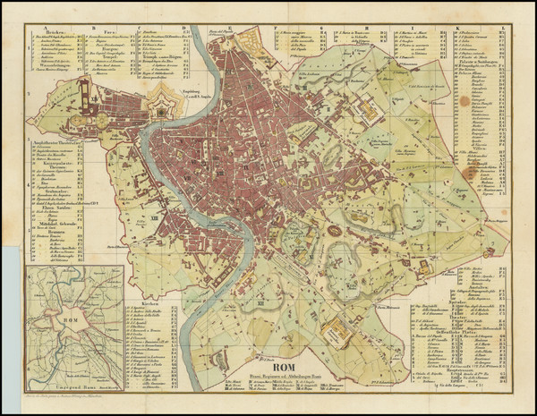 83-Rome Map By Gustav Wenng