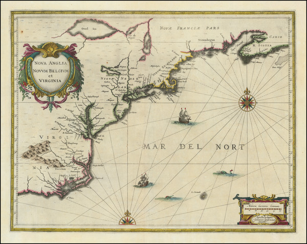 53-New England, New York State, Mid-Atlantic and Virginia Map By Jan Jansson