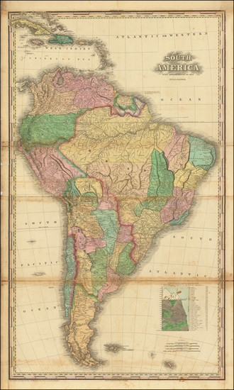 62-South America Map By Henry Schenk Tanner