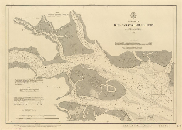 80-South Carolina Map By U.S. Coast & Geodetic Survey