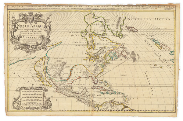 46-North America and California as an Island Map By William Berry