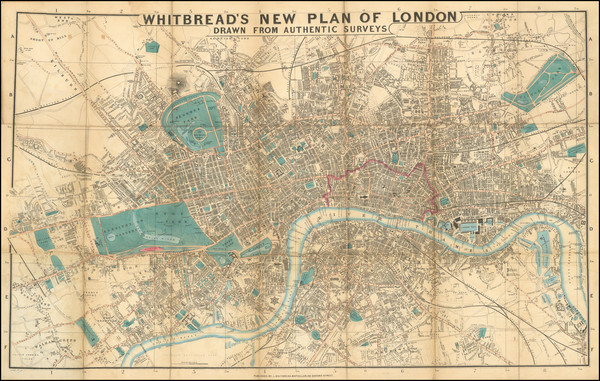 29-London Map By Josiah Whitbread