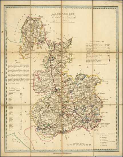 2-British Counties Map By William Darton