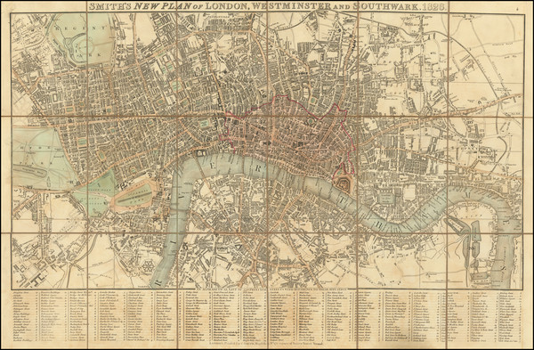 92-London Map By Charles Smith