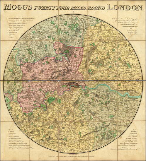 65-London Map By Edward Mogg