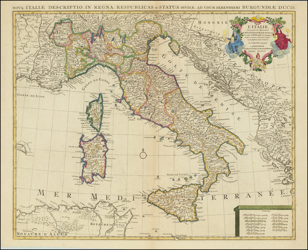 5-Italy Map By Johannes Covens  &  Cornelis Mortier