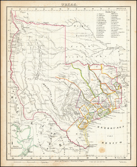 27-Texas Map By Carl Flemming