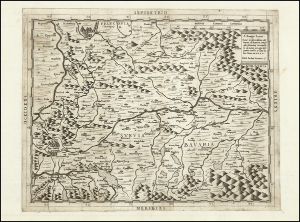 65-Süddeutschland Map By Paolo Forlani