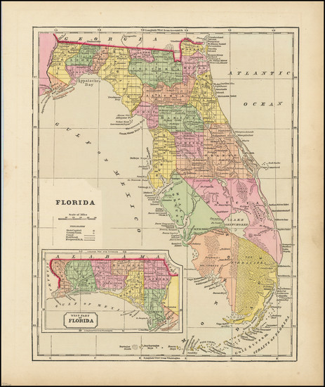 53-Florida Map By Sidney Morse