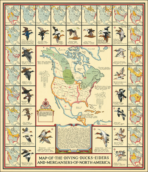 90-North America and Pictorial Maps Map By Richard E. Bishop