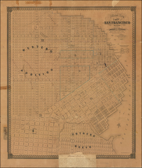 89-California and San Francisco & Bay Area Map By Britton & Co. / Josiah  J. Le Count