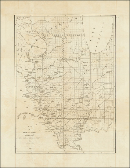 34-Illinois and Iowa Map By David Hugh Burr