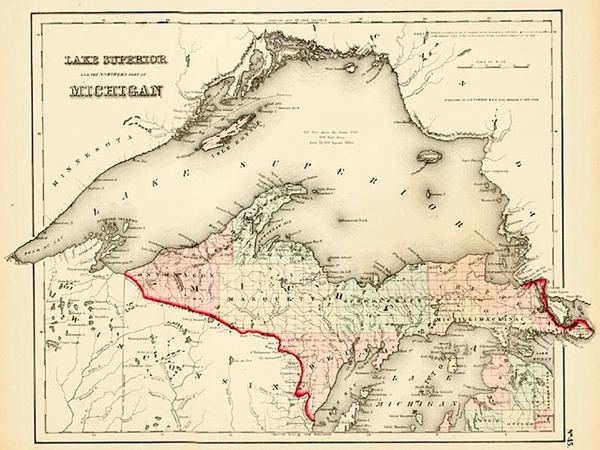 13-Midwest Map By Joseph Hutchins Colton