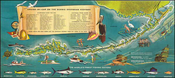 30-Florida Map By Monroe County Advertising Commission