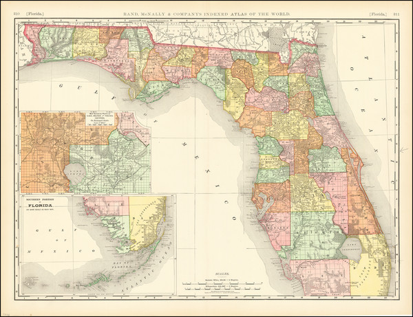 79-Florida Map By Rand McNally & Company