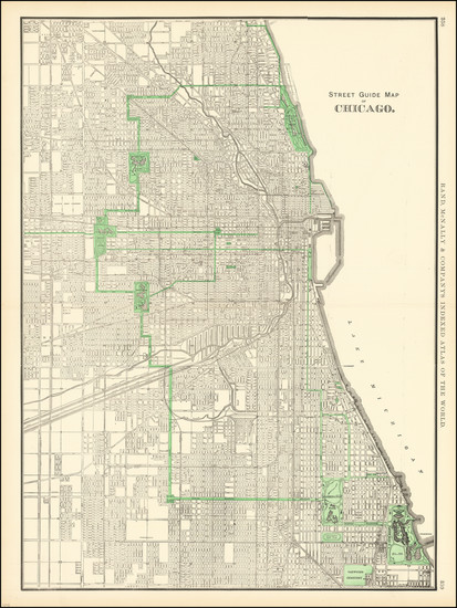 26-Chicago Map By Rand McNally & Company