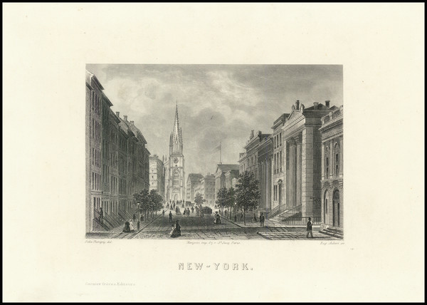 49-New York City Map By Garnier Frères.