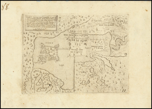 16-Hungary Map By Giovanni Francesco Camocio