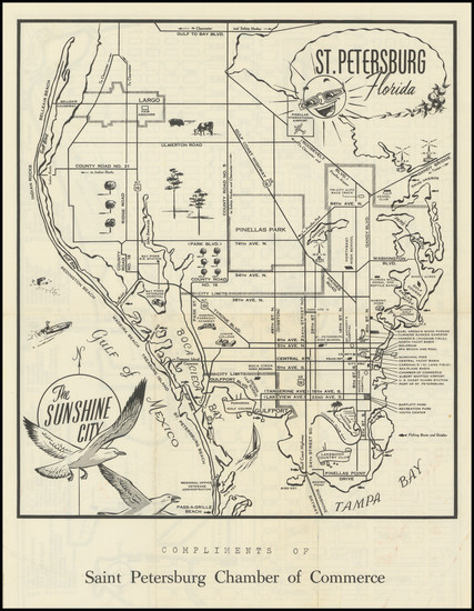 52-Florida Map By St. Petersburg Chamber of Commerce