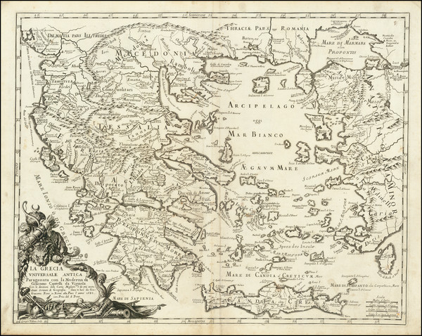 27-Greece Map By Giacomo Giovanni Rossi - Giacomo Cantelli da Vignola