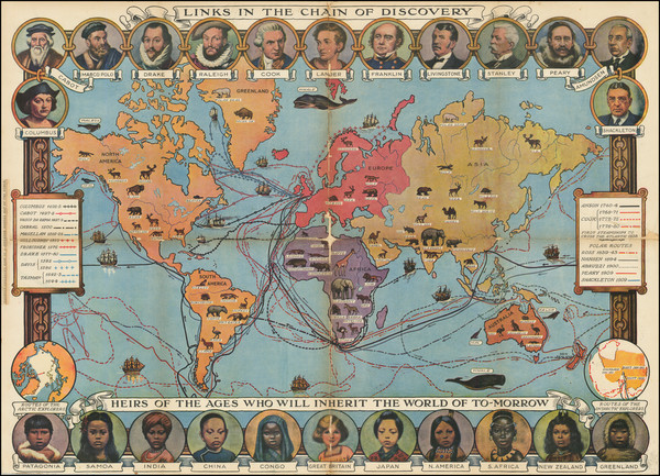 91-World and Pictorial Maps Map By Anonymous