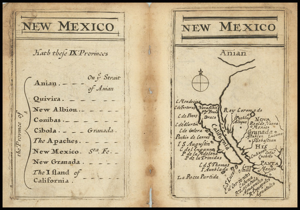 1-Mexico and Baja California Map By John Seller