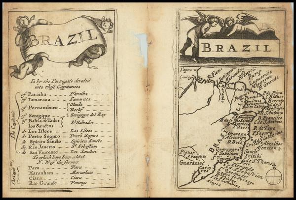 25-Brazil Map By John Seller