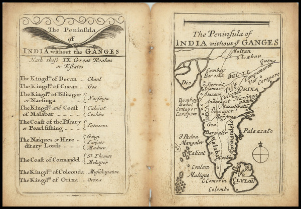 4-India Map By John Seller