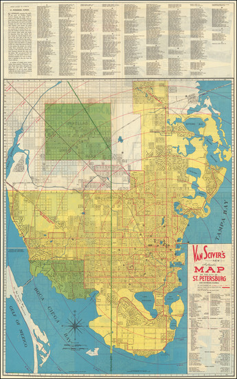 55-Florida Map By George L. Van Sciver