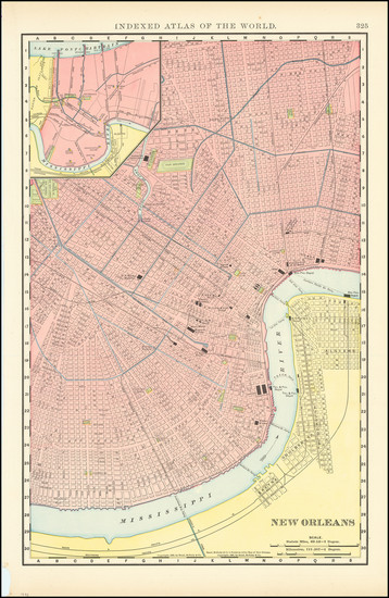 69-New Orleans Map By William Rand  &  Andrew McNally