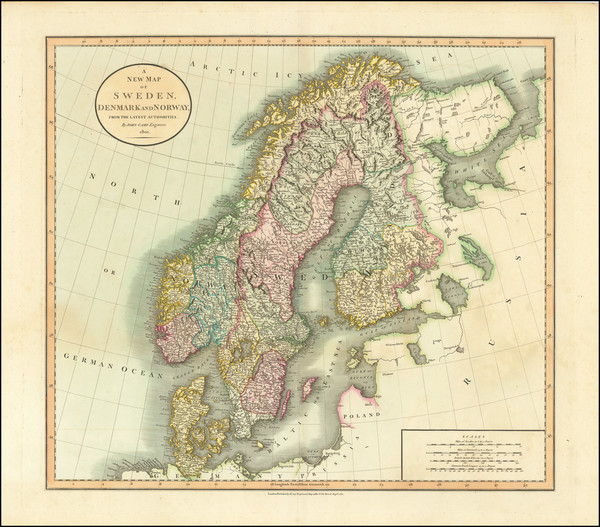 29-Scandinavia Map By John Cary