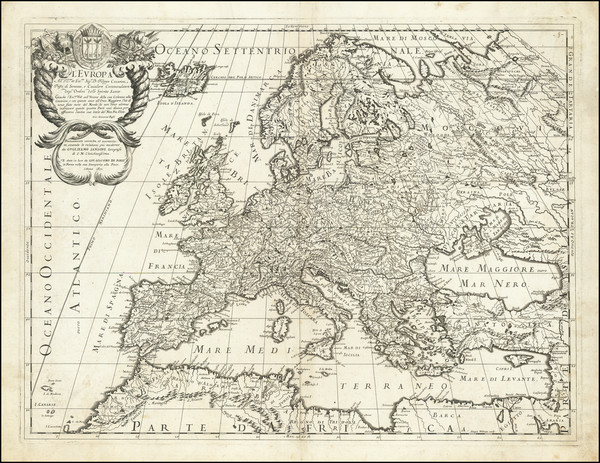 82-Europe Map By Giacomo Giovanni Rossi