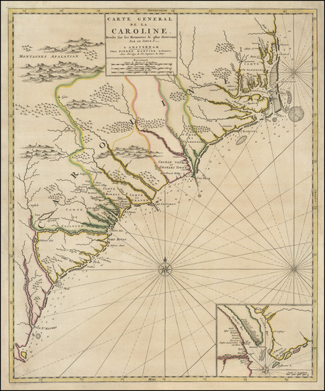 94-Southeast, North Carolina and South Carolina Map By Pierre Mortier