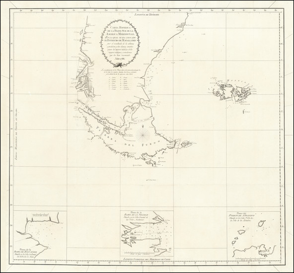 19-Argentina and Chile Map By Antonio de Cordoba  &  Vargas Ponce