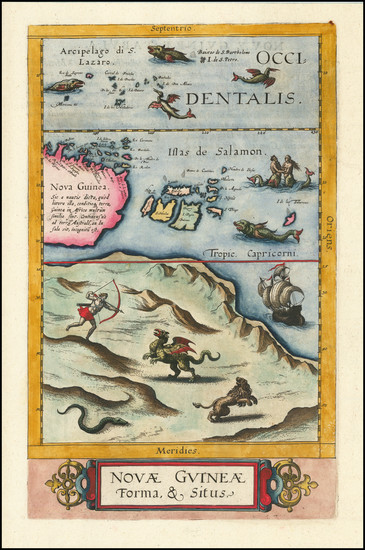 88-Australia and Other Pacific Islands Map By Cornelis de Jode