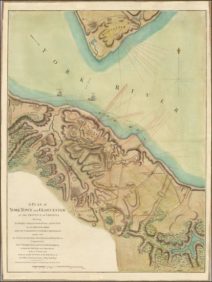 80-Virginia and American Revolution Map By John Hills