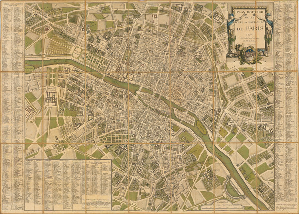 68-Paris and Île-de-France Map By Jean Lattré