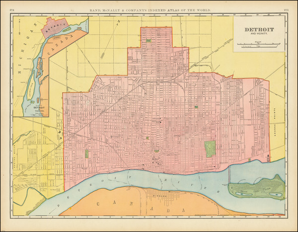 40-Michigan Map By Rand McNally & Company