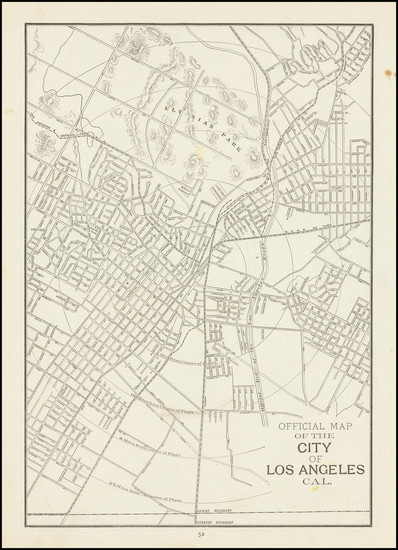 98-Los Angeles Map By George F. Cram