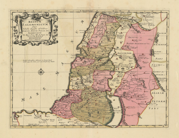 2-Holy Land Map By Covens & Mortier