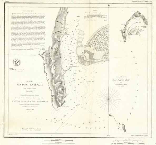 12-San Diego Map By U.S. Coast Survey