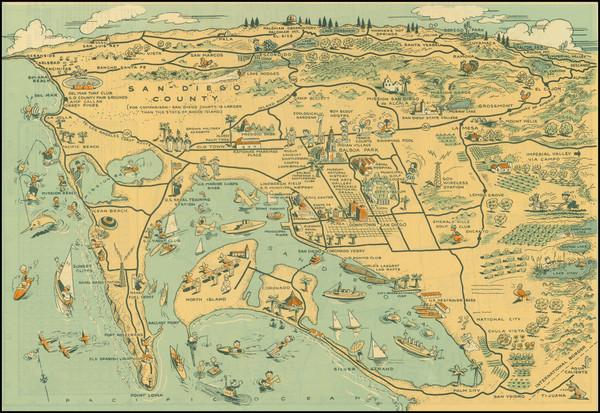 34-San Diego Map By Lowell E. Jones