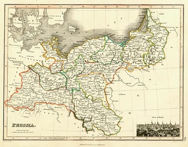 71-Europe, Poland and Germany Map By John Wyld